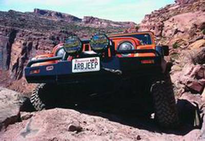 ARB 4x4 Accessories - ARB 4x4 Accessories 3450070 Front Deluxe Bull Bar Winch Mount Bumper