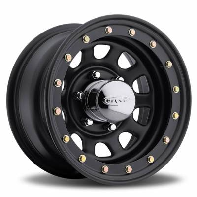 US Wheel - 15X12 Desert Crawler Beadlock -  Gloss Black -  6X5.5