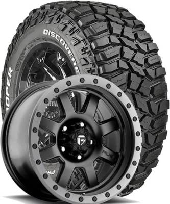 Cooper Tires - 35X12.50R20LT Cooper Discoverer STT Pro on Fuel Trophy 551 Black Wheels