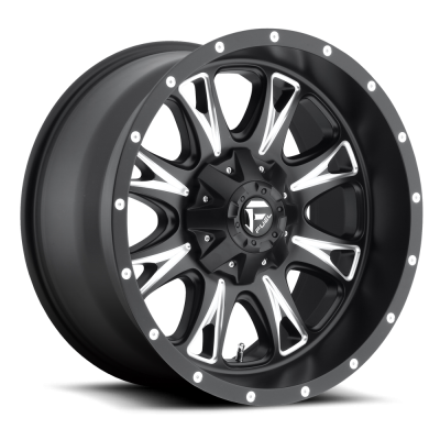 Fuel Wheel - 18x10 Fuel Throttle - Black Milled - 8x6.5