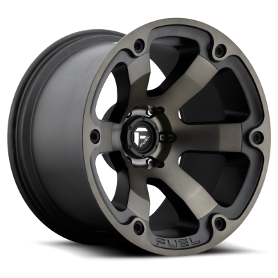 Fuel Wheel - 17x9 Fuel Beast - Black Mach DDT - 5x5.0