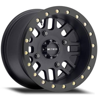 Method Racing Wheels - 15x10 Method MR406 UTV Beadlock - 4x136  5.3"BS - MATTE BLACK