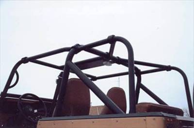 Rock Hard 4X4 - Rock Hard 4x4 Family Style Rear Side Bars and Overhead Angle Bars - Jeep CJ