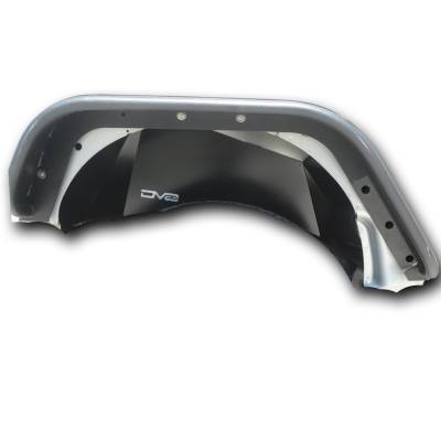 DV8 Offroad - DV8 Aluminum Inner Fender Rear Black Jeep JK