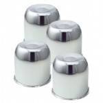 Gorilla Accessories - Hub Covers, Chrome, 5.1" Diameter, 4.8" Tall