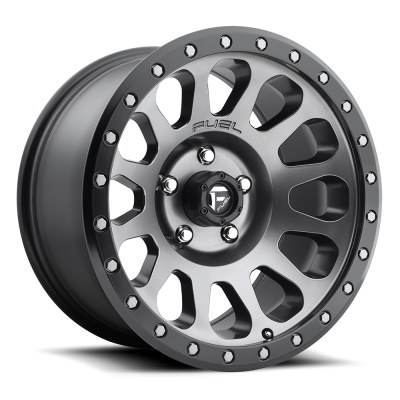 Fuel Wheel - 18 x 9  FUEL 1PC VECTOR MATTE GUN METAL BLACK BEAD RING - 8X6.5 - 5.04 BS