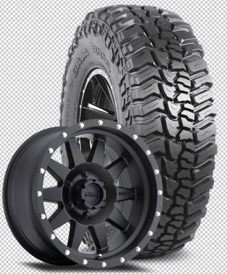 Mickey Thompson - 35X12.50R17LT  M/T BAJA BOSS Tires on Method Racing 301 Black Wheels