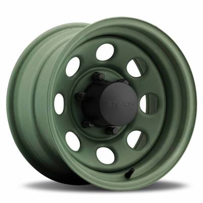 US Wheel - 15X10 Mountain Crawler 8 -  Camo Green -  5X4.5