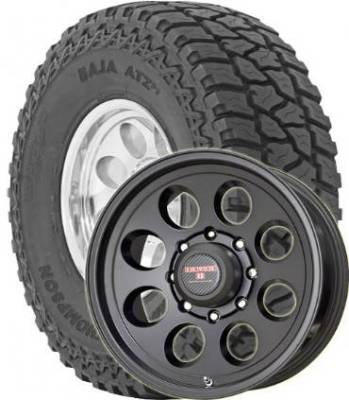 Mickey Thompson - LT285/75R16 Mickey Thompson ATZ P3 on DR Tracker II Black Wheels