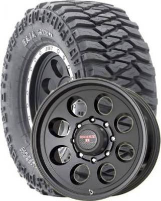 Mickey Thompson - 31X10.50R15LT Mickey Thompson Baja MTZ P3 on Tracker II Black Wheels