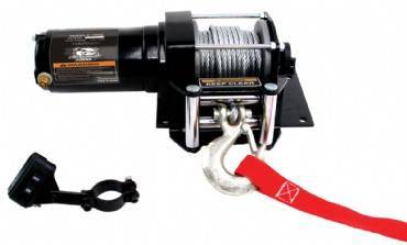 Bulldog Winch - 3000lb ATV Winch with Mini-Rocker Switch, Mounting Channel, Roller Fairlead