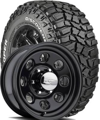 Cooper Tires - 33/12.50R15 Cooper Discoverer STT Pro on Steel Mountain Crawler Wheels