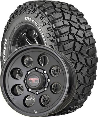 Cooper Tires - LT305/65R17 Cooper Discoverer STT Pro on DR Tracker II Black Wheels