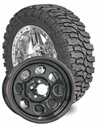 Interco Tire - 35X12.50R16LT Interco Swamper M-16 on US Steel Mountain Crawler Wheels