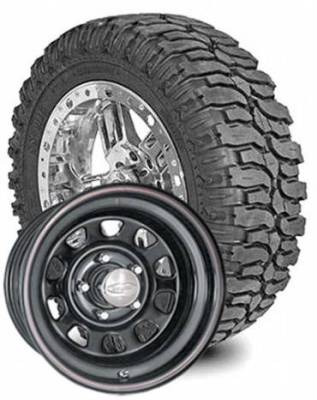 Interco Tire - 35X12.50R16LT Interco Swamper M-16 on US Steel Rock Crawler Wheels