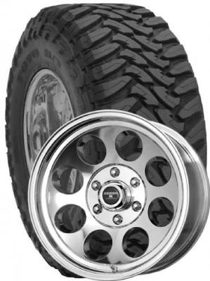 Toyo Tire - LT285/70R17 Toyo Open Country M/T Tires on Tracker II Polished Wheels