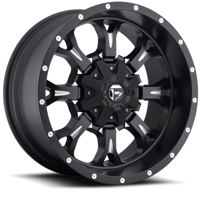 Fuel Wheel - 17x9 Fuel Krank - Black Milled - 8x6.5