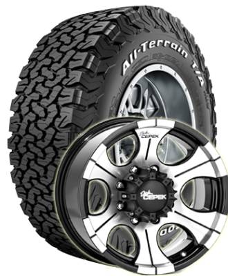 BF Goodrich - 285/75R16 BFG A/T KO2 on Cepek DC-2 Wheels