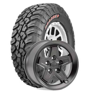 General Tire - 37X12.50R17  General Grabber X3 SRL on AEV Pintler Onyx Wheels