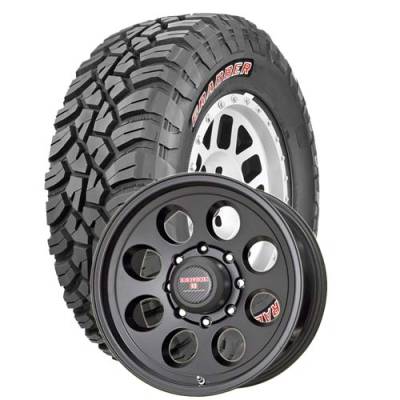 General Tire - 35X12.50R17  General Grabber X3 SRL on Tracker II Black Wheels