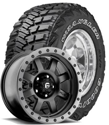 Goodyear - 285/70R17 Goodyear MT/R on Fuel 551 Trophy Wheels