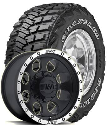 Goodyear - 37X12.50R17 Goodyear MT/R on M/T Classic Baja Lock Wheels