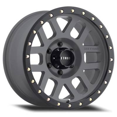 Method Racing Wheels - 17x8.5 Method Grid - Titanium/Black Street Loc - 5x5.0 4.75"BS