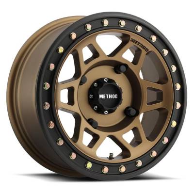 Method Racing Wheels - 15x7 Method MR405 UTV Beadlock - 4x136  4.3"BS - METHOD BRONZE - MATTE BLACK RING