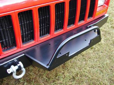 Rock Hard 4X4 - Rock Hard 4x4 Bolt On Winch Plate with Fairlead Mount - Jeep Cherokee XJ