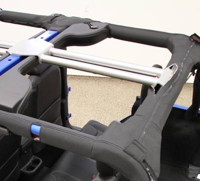 Rock Hard 4X4 - Rock Hard 4x4 Rear Overhead Center Bars - Jeep Wrangler JK 4D