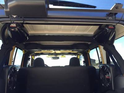 Rock Hard 4X4 - Rock Hard 4x4 Rear Cargo Accessory Mount Bar - Jeep Wrangler JK 4D