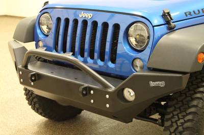 Rock Hard 4X4 - Rock Hard 4X4 Patriot Series Full Width Front Bumper - Jeep Wrangler JK 2D/4D