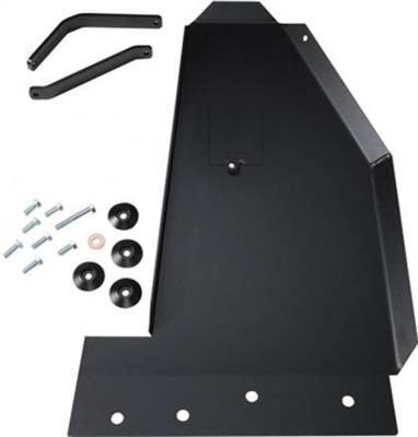 Rock Hard 4X4 - Rock Hard 4X4 Oil Pan / Transmission Skid Plate - Long Arm Suspension - Jeep Wrangler JK 2D/4D