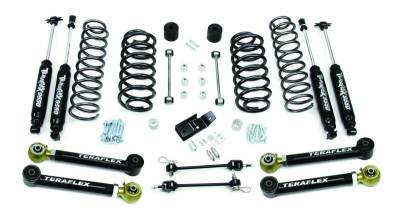 Tera-Flex Suspension - TeraFlex  TJ 3" Lift Kit w/ 4 Lower FlexArms & 9550 Shocks