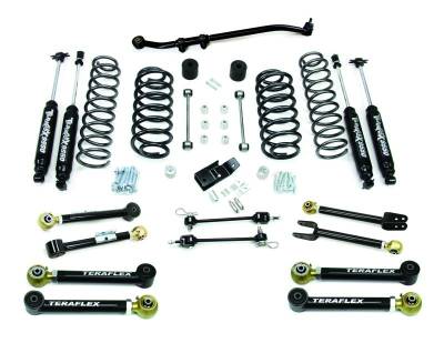 Tera-Flex Suspension - TeraFlex  TJ 3" Lift Kit w/ 8 FlexArms, Trackbar & 9550 Shocks