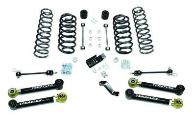 Tera-Flex Suspension - TeraFlex  TJ 4" Lift Kit w/ 4 Lower FlexArms & Trackbar