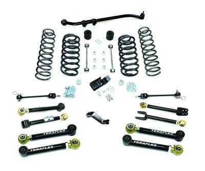 Tera-Flex Suspension - TeraFlex  TJ 4" Lift Kit w/ 8 FlexArms & Trackbar