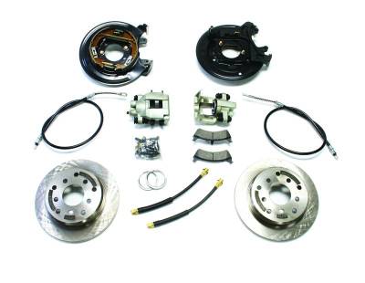 Tera-Flex Suspension - TeraFlex  TJ Rear Disc Brake Conversion Kit w/ E-Brake Cables