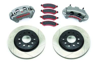 Tera-Flex Suspension - TeraFlex  JK Front Big Brake Kit w/ Slotted Rotors