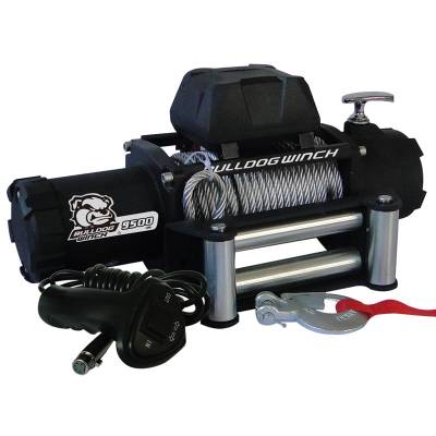 Bulldog Winch - 9500lb Winch with 5.5hp Series Wound Motor, Roller Fairlead