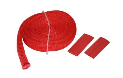 Bulldog Winch - Wire Sheathing, high heat fiberglass 14mm x 25ft (1/2") red