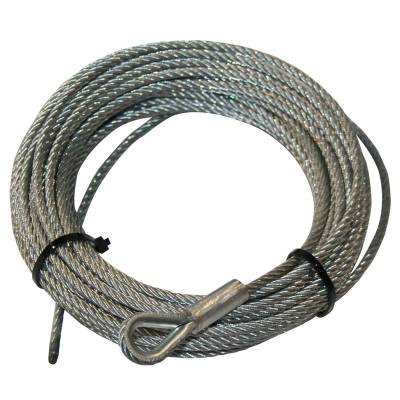 Bulldog Winch - Wire Rope for 15017, 3/16"x45'