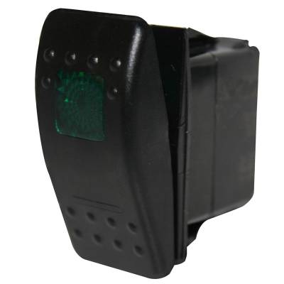 Bulldog Winch - Rocker Switch-ON/OFF 5-Pin Green