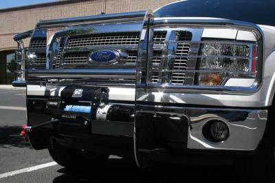 Bulldog Winch - Headlight Guards, Chrome 2011 Ford Super Duty
Grill Guard sold separately