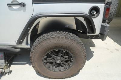 DV8 Offroad - DV8 Aluminum Inner Fender Rear Raw Jeep JK