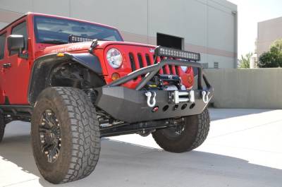 DV8 Offroad - Steel Mid Front Bumper 06 07-14 Jeep Wranglers