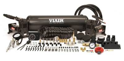 Viair Compressors - Viair Complete On-Board Air System Dual BLACK 444C + 2.5 Gallon Tank