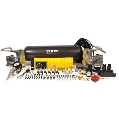 Viair Compressors - Viair Complete On-Board Air System Dual Chrome 480C Compressors + 2.5 Gallon Tank