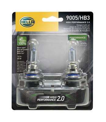 Hella - Hella 2.0 -  9005 Extreme White 65 Watt Bulb Pair -  90052.0TB