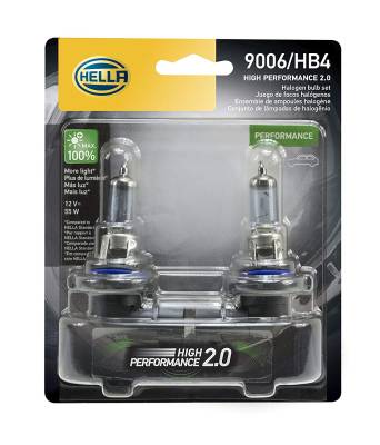 Hella - Hella 2.0 -  9006 Extreme White 55 Watt Bulb Pair -  90062.0TB